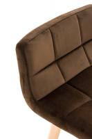 2er Set Barhocker Lincoln Samt braun 