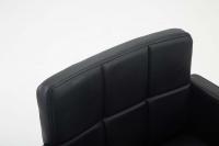 Lounger Los Angeles Kunstleder schwarz 