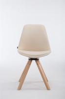 Besucherstuhl Calais square natura (eiche) creme 