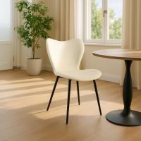 Esszimmerstuhl Maika Samt creme 