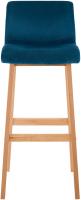 Barhocker Hover Samt Natura blau 