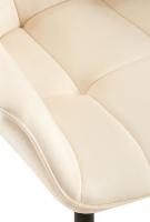 Esszimmerstuhl Roseville Samt creme 