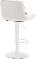 2er Set Barhocker Vonore Samt weiß creme 