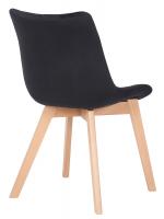 2er Set Esszimmerstühle Passaic Samt schwarz 