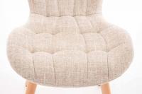 Stuhl Elda Stoff natura creme 