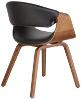 Esszimmerstuhl Foley Kunstleder Eiche schwarz 