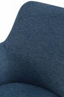 2er Set Esszimmerstuhl Olema Stoff blau