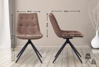 2er Set Esszimmerstuhl Merna Stoff taupe 2er Set Esszimmerstuhl Merna Stoff taupe