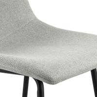 Barhocker Altona Stoff grau 