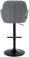 Barhocker Natoma Stoff schwarz grau 