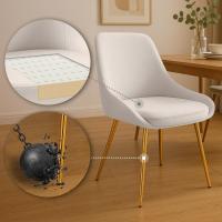 2er Set Esszimmerstuhl Elmira Samt gold creme 2er Set Esszimmerstuhl Elmira Samt gold creme