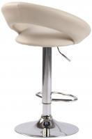 2er Set Barhocker Olinda Kunstleder chrom creme 