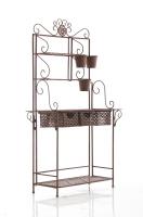 XL Pflanzregal Shine antik braun