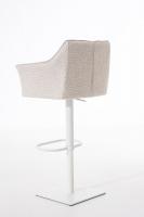 Barhocker Damaso W Stoff elfenbein 