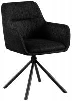 Stuhl Tipton Stoff schwarz 