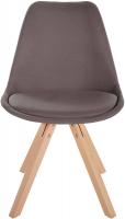 Stuhl Sofia Stoff Square taupe 