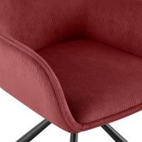 Stuhl Tipton Cord bordeauxrot 
