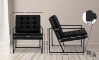 Lounger Avon Samt schwarz Lounger Avon Samt schwarz