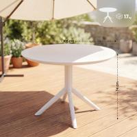 Tisch Sky rund 105 cm weiß 