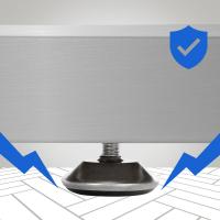 2x Tischbeine Velden 90 cm edelstahl 2x Tischbeine Velden 90 cm edelstahl