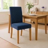 Esszimmerstuhl Ina Cord antik hell blau 