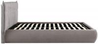 Bett Mirka 160x200 cm Stoff grau 