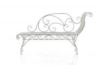 Gartenbank Karma antik weiß