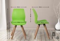 2er Set Stuhl Luna Kunststoff grün 2er Set Stuhl Luna Kunststoff grün
