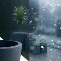 4er Set Pflanzkübel 1 anthrazit 4er Set Pflanzkübel 1 anthrazit