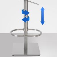 2er Set Barhocker Damaso E Samt braun 