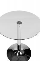 Glastisch 70 cm klarglas 