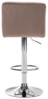 2er Set Barhocker Peru Samt chrom braun 