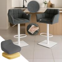 Barhocker Damaso W Cord grau Barhocker Damaso W Cord grau