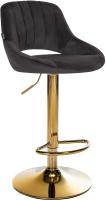 Barhocker Milet Samt gold schwarz 