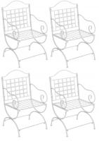 4er Set Stühle Lotta antik weiß
