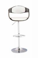 2er Set Barhocker Kingston Kunstleder weiß/grau