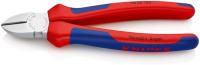 Seitenschneider L.180mm Kopf verchr.m.Mehrkomp.-Hüllen KNIPEX