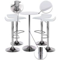 4er Bartisch Set Esberg weiß 