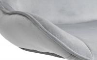 Barhocker Vonore Samt chrom grau Barhocker Vonore Samt chrom grau