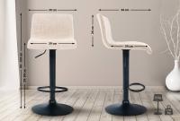 Barhocker Hoover Stoff B creme