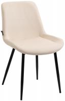 2er Set Esszimmerstühle Victoria Samt creme 