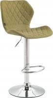Barhocker Cork Stoff chrom grün