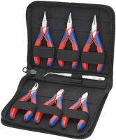 Elektronikzangensatz 7-tlg.6 Zangen,1 Präzisionspinzette KNIPEX  