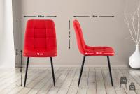 Esszimmerstuhl Antibes Stoff rot Esszimmerstuhl Antibes Stoff rot
