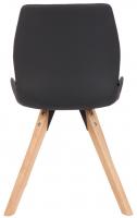 Stuhl Luna Kunstleder schwarz 