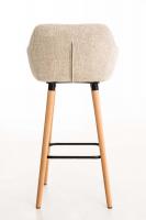 Barhocker Grant Stoff creme 