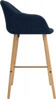 Barhocker Ando Stoff blau 