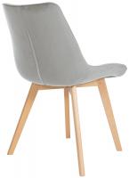 Stuhl Brook Samt grau 