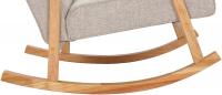 Schaukelstuhl Morelia Stoff natur creme Schaukelstuhl Morelia Stoff natur creme