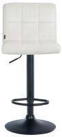 Barhocker Peru Samt schwarz creme 